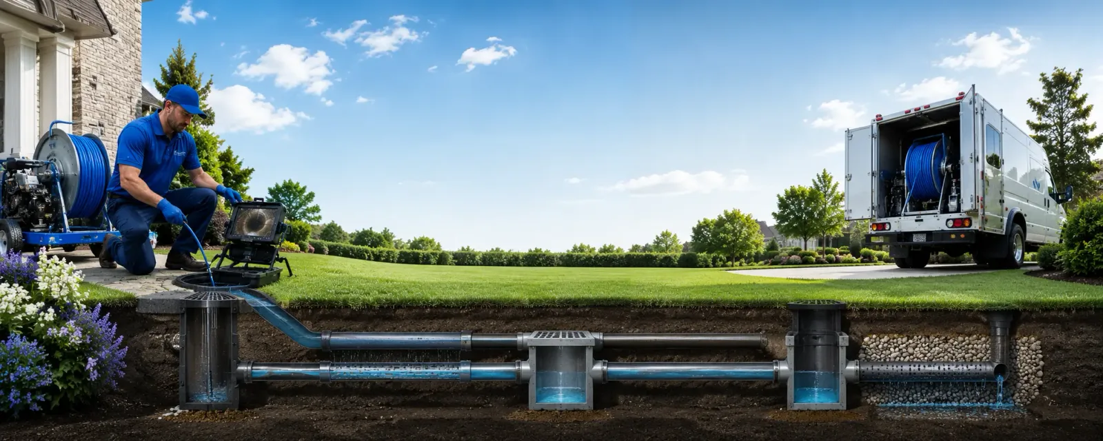 Outdoor drain cleaning information for Orestes, IN